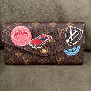 Louis Vuitton Sarah Limited Edition World Tour Monogram Canvas Wallet